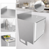 Thumbnail image #5 for BK Resources Call Series Stainless Steel Flat Top Underbar Cabinet with Pedestal Base, 24 x 21 Inches
