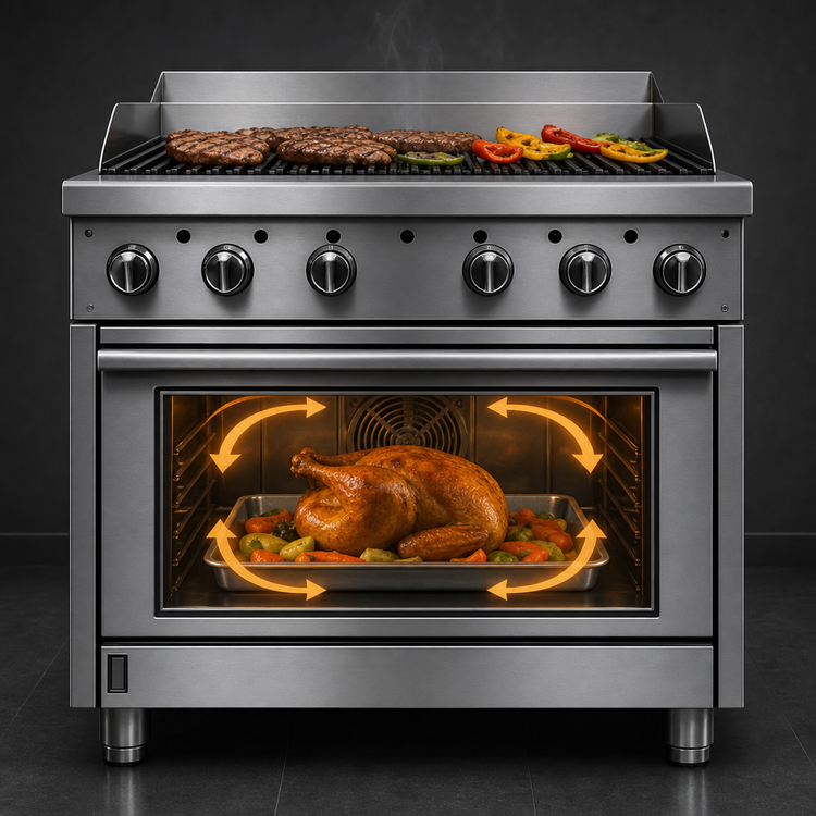Product image #5 for Imperial Pro Series 36-Inch Gas Charbroiler Range Match with Convection Oven