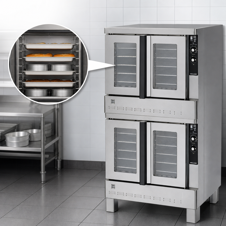 Product image #4 for Blodgett Zephaire Series Double-Deck Bakery Depth Gas Convection Oven, 5-Pan Capacity Per Compartment