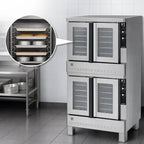 Thumbnail image #4 for Blodgett Zephaire Series ZEPH-200-G DBL Double-Deck Bakery-Depth Gas Convection Oven, 5-Pan Capacity per Compartment