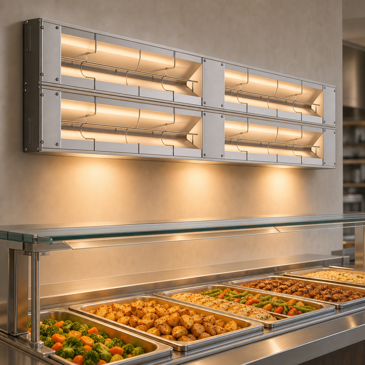 Product image #4 for Hatco Glo-Ray® 66-Inch Double Lighted Infrared Strip Heater