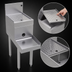 Thumbnail image #4 for Glastender DBSB-12 12-Inch Underbar Stainless Steel Blender Station with Drainboard Top