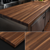 Thumbnail image #4 for Boos Block American Black Walnut Kitchen Countertop, Blended Rails Edge Grain, 144 x 42 x 1-1/2 Inches, Varnique Finish