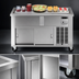 Thumbnail image #4 for DineXpress DXP3FT 46 Inch 3-Pan Frost Top Mobile Serving Counter