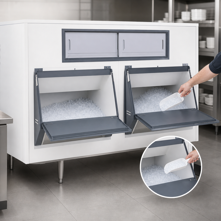 Product image #4 for SmartGATE SG2250-72 Double Door Upright Ice Storage Bin, 2250 lb Capacity