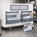 Thumbnail image #4 for SmartGATE SG2250-72 Double Door Upright Ice Storage Bin, 2250 lb Capacity
