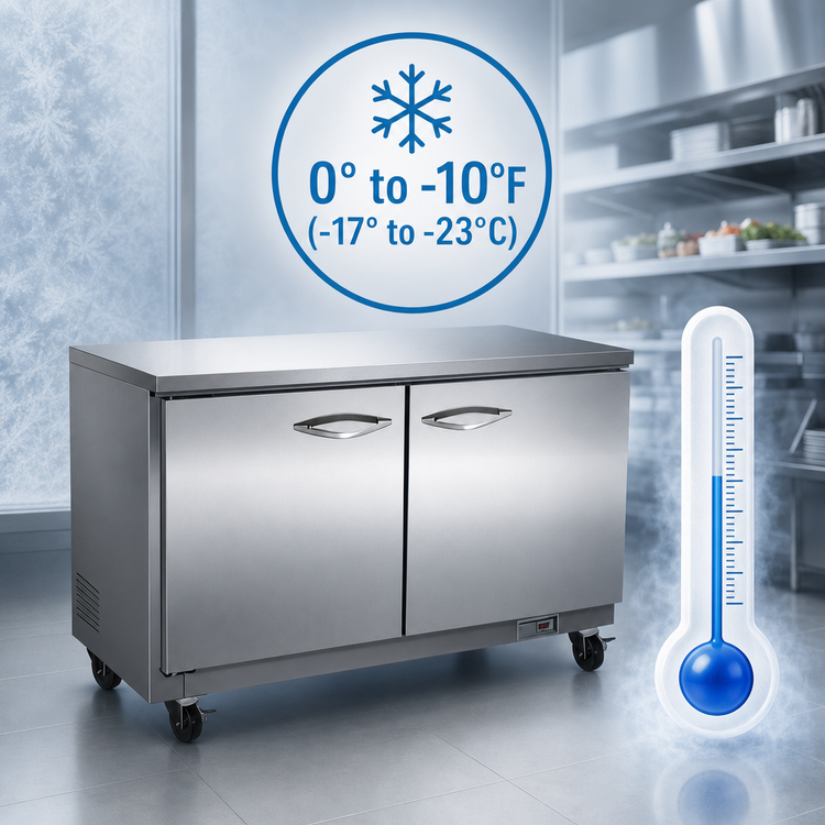 Product image #4 for IKON Refrigeration IUC36F Two-Section Undercounter Freezer, 7.7 Cu. Ft., 36-Inch Wide, Stainless Steel, 115V