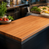 Thumbnail image #4 for John Boos Boos Block American Cherry Blended Edge Grain Kitchen Countertop with Varnique Finish, 120 x 25 x 1-1/2 Inch