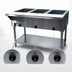 Thumbnail image #4 for Advance Tabco Triumph (Supreme) 3-Well Electric Hot Food Table with Open Base and Poly Cutting Board, 47-1/8 Inch Wide