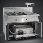 Thumbnail image #4 for Imperial (Middleby) IFSCB475ET 4-Battery Electric Floor Fryer, 75 lb. Per Tank, Built-In Filter and Dump Station