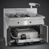 Thumbnail image #4 for Imperial 4-Battery Electric Floor Fryer, 75 lb. Capacity Each, Built-In Filter System and Dump Station