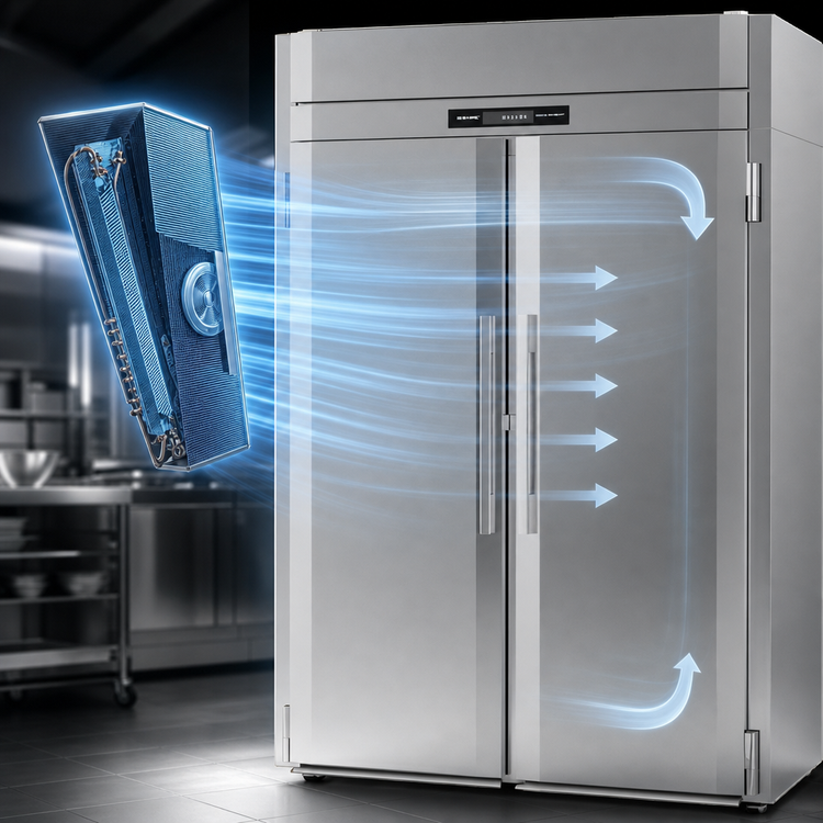 Product image #4 for Victory UltraSpec Roll-Thru Extra Tall Two-Section Freezer, 85.76 Cu. Ft.