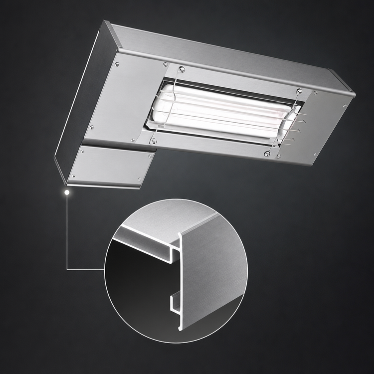 Product image #4 for Hatco Ultra-Glo 42-Inch Single Ceramic Infrared Strip Heater, Standard Wattage, Unlighted