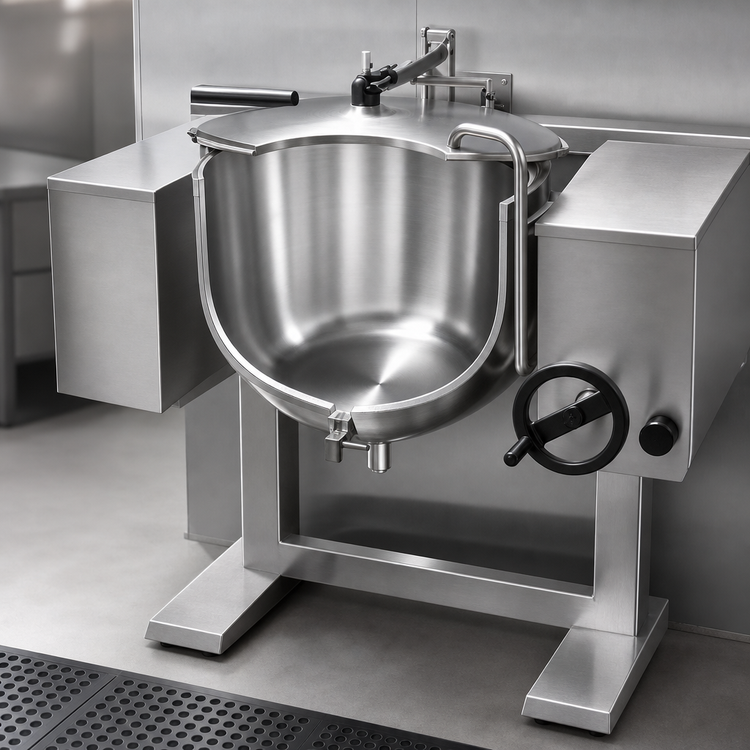 Product image #4 for Legion 20-Gallon Direct Steam Tilting Wall-Mount Steam Kettle