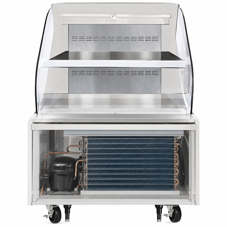 Product image #4 for Everest Refrigeration 37-1/4" Horizontal Open Display Merchandiser, Self-Contained Bottom Mount, 7.4 Cu. Ft.