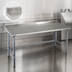 Thumbnail image #4 for Eagle Group Spec-Master 108-Inch x 24-Inch Stainless Steel Work Table with 1-1/2-Inch Rear Upturn and Galvanized Tubular Base