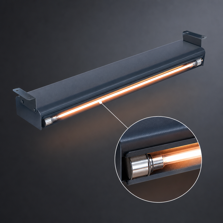 Product image #4 for Hatco Glo-Ray Narrow Infrared Single Strip Heater, 36 Inch, 800 Watts, Unlighted