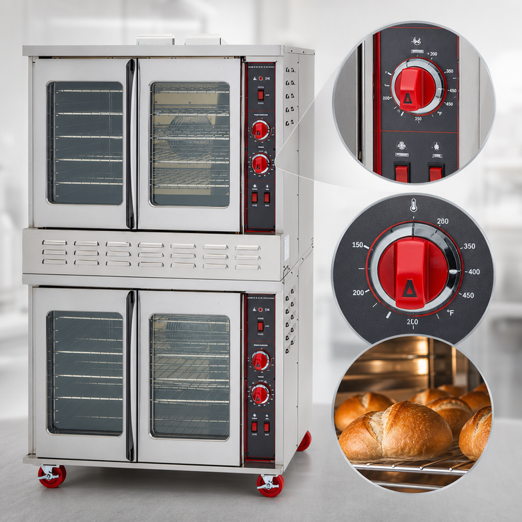Product image #5 for American Range Majestic High-Efficiency Double-Deck Bakery Depth Gas Convection Oven