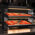 Thumbnail image #4 for Hatco HXMS-60D 60-Inch Slanted Heated Countertop Food Merchandiser with LED Lighting