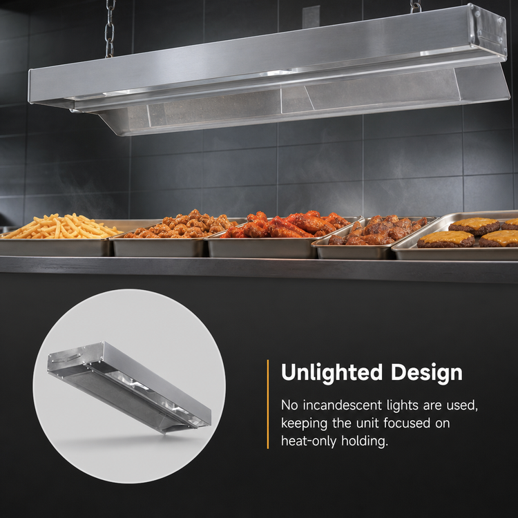 Product image #4 for Eagle RedHots 120 Inch Single Rod-Type High-Watt Unlighted Strip Heat Lamp with Remote, 208V