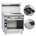 Thumbnail image #4 for 36-Inch Gas Range with 2 Open Burners, 18-Inch Griddle, and Open Cabinet Base