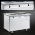 Thumbnail image #4 for Randell 48 Inch Electric Mobile Modular Hot Food Table with 3 Sealed Wells and Enclosed Cabinet Base