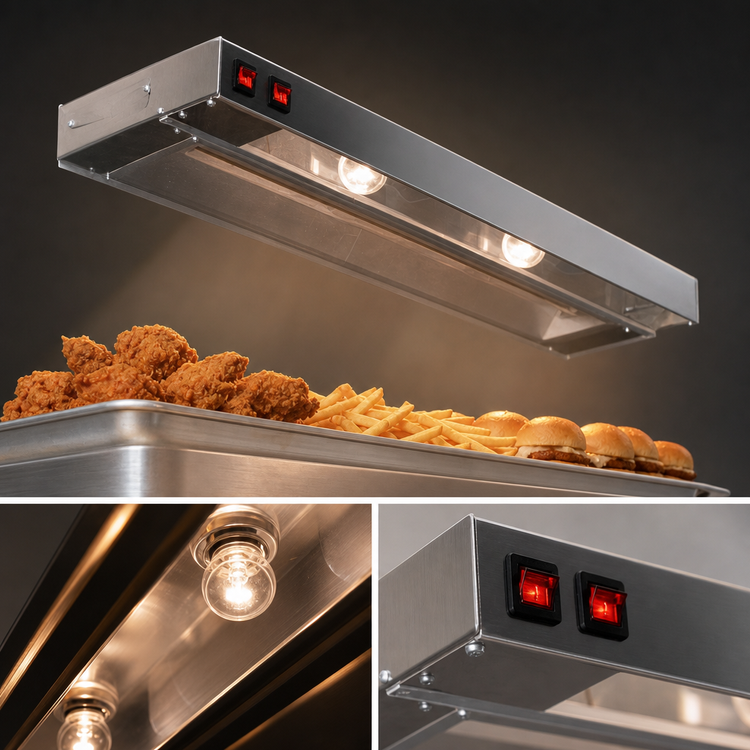 Product image #4 for Eagle RedHots 66-Inch Single Rod-Type Lighted Strip Heat Lamp, 240V, Standard-Watt