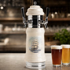 Thumbnail image #4 for Micro Matic USA CT200-2 Single-Column Ceramic Countertop Air-Cooled Draft Beer Tower, 2 Brass-Body Faucets, Handles Not Included