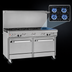 Thumbnail image #4 for Southbend Ultimate 60-Inch Gas Restaurant Range with 8 Burners, 2 Cabinets, and Hi-Shelf Backriser