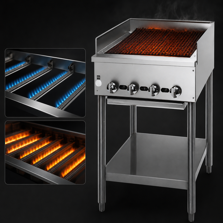 Product image #4 for Jade Range Supreme JB-30-F 30-Inch Radiant Gas Charbroiler with Stand