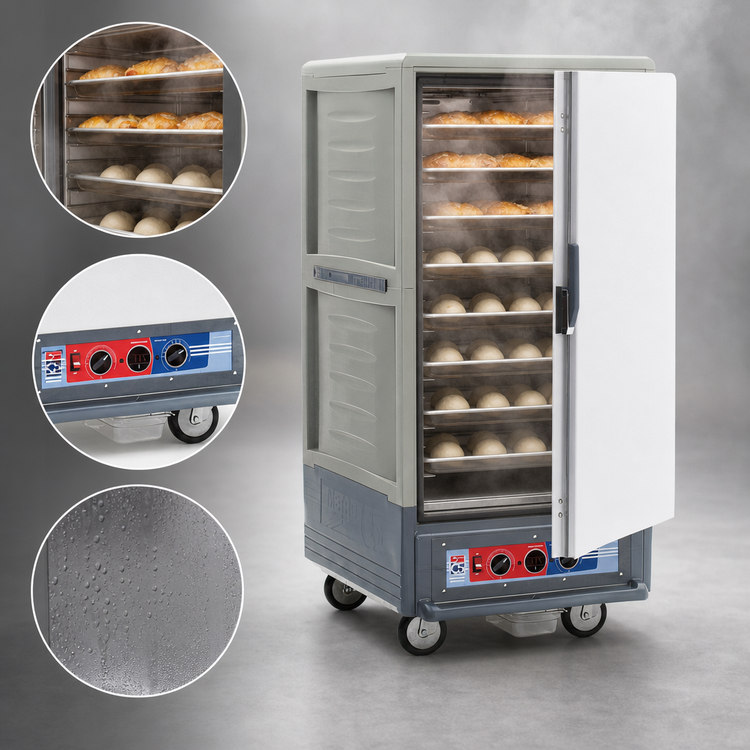 Product image #4 for Metro C5 3 Series 3/4 Height Moisture Heated Holding and Proofing Cabinet with Gray Insulation Armour