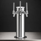 Thumbnail image #4 for Micro Matic USA DS-143-PSSKR Stainless Steel Countertop 3-Faucet Glycol-Cooled Column Draft Beer Tower