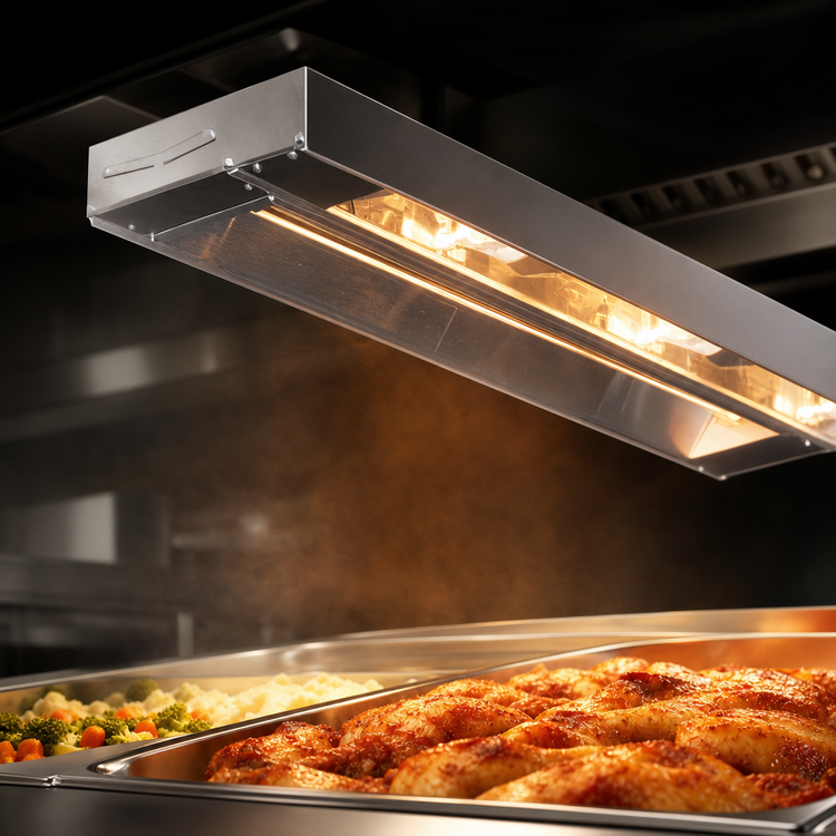 Product image #4 for RedHots 36-Inch Single Lighted High-Watt Rod-Style Strip Heat Lamp, 208V