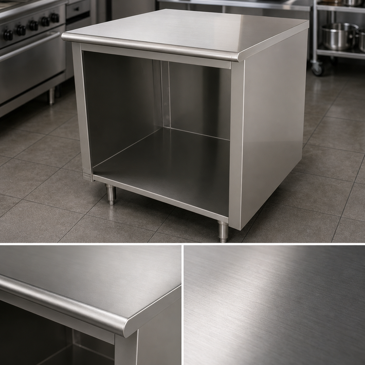 Product image #4 for Advance Tabco Special Value Series 36-Inch W x 24-Inch D Flat Top Open Base Stainless Steel Work Table