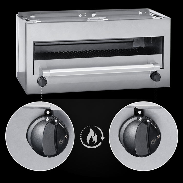 Product image #4 for Garland Master Series Countertop Infrared Salamander Broiler with Flame-Failure, 34 Inch Wide, 40,000 BTU