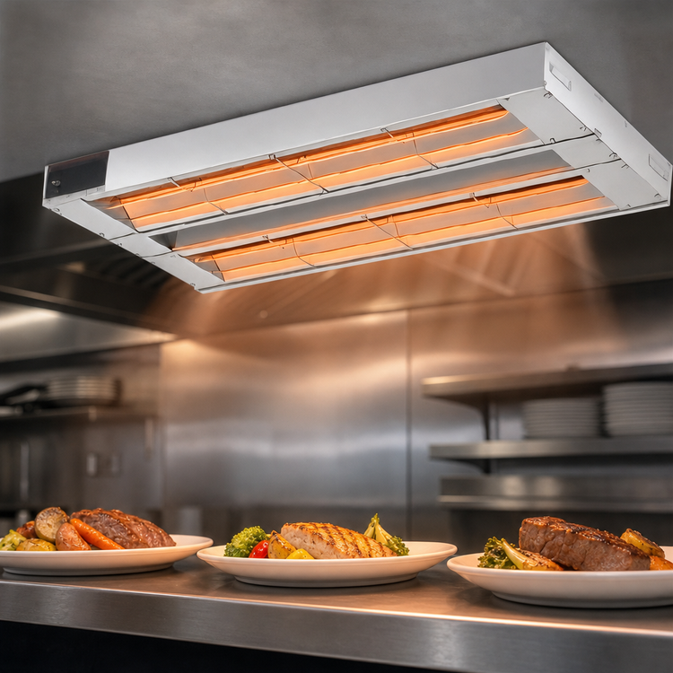 Product image #4 for Hatco Glo-Ray 18-Inch Double Unlighted Infrared Strip Heater, 500W, Aluminum