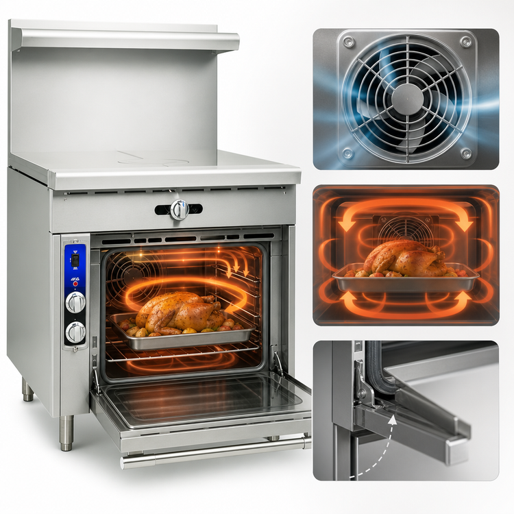 Product image #4 for Imperial Spec Series 36-Inch Heavy Duty Gas French Top Range with Convection Oven