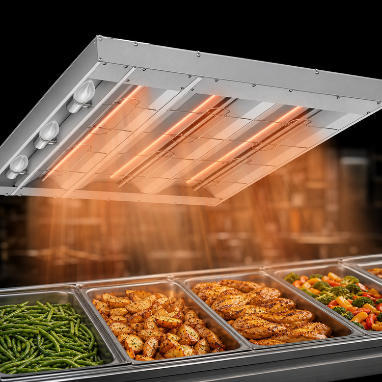 Product image #4 for Hatco Glo-Ray 120-Inch Unlighted Infrared Strip Heater, Aluminum, 3400W