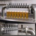 Thumbnail image #4 for Pass-Thru 8-Faucet Glycol-Cooled Countertop Brew Pipe Draft Beer Tower