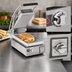 Thumbnail image #4 for Pro-Max 2.0 7.5-Inch Smooth Aluminum Countertop Sandwich Grill / Panini Press, 120V