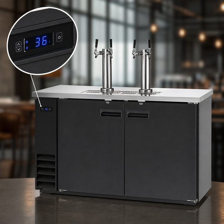 Product image #4 for Arctic Air 61-Inch Direct Draw Draft Beer Dispenser with 2 Towers and 4 Faucets