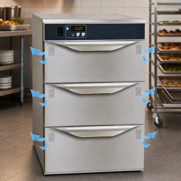 Product image #4 for Alto-Shaam Halo Heat Narrow 3-Drawer Freestanding Warming Drawer