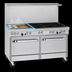 Thumbnail image #4 for Southbend Ultimate 60-Inch Gas Restaurant Range with 6 Burners, 24-Inch Griddle, Standard Oven, and Convection Oven