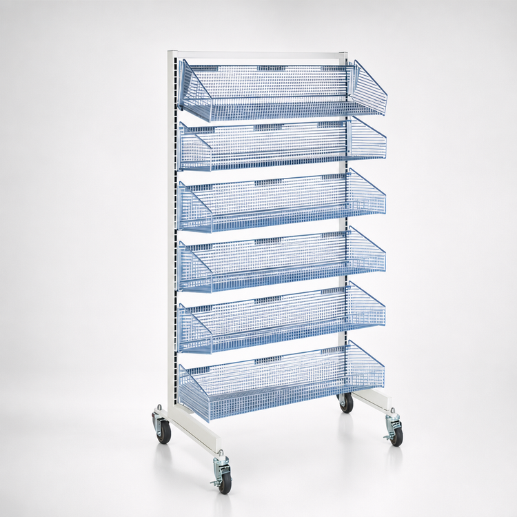 Product image #4 for Quantum Mobile Single-Sided Partition Wall Starter Unit with 7 Baskets