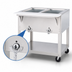 Thumbnail image #4 for Aerohot 30-3/8-Inch Portable Electric Steamtable Hot Food Unit with 2 Sealed Wells, Open Base, and Carving Board