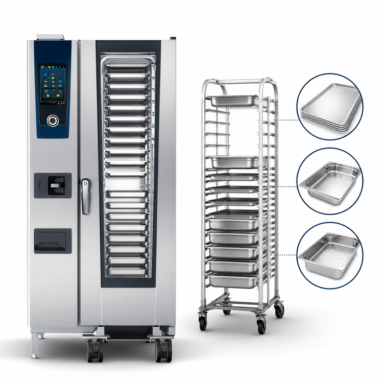 Product image #4 for RATIONAL iCombi Pro 20-Half Size Floor Model Combi Oven, Natural Gas, 120V, 1-Phase