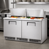 Thumbnail image #4 for True 64 1/8-Inch 2-Section Sandwich/Salad Prep Table with Insulated Hood, 24-Pan Top, and Rear-Mounted Self-Contained Refrigeration