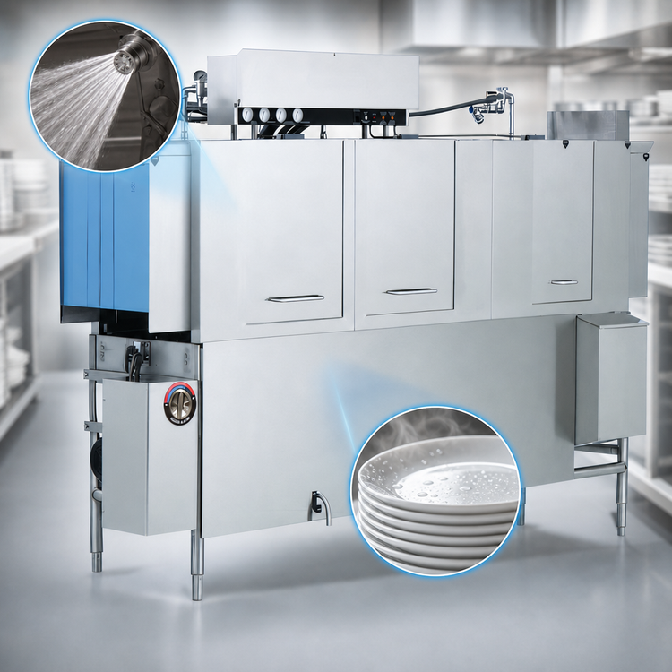 Product image #4 for Jackson AJ-100CS Vision Series Steam-Heated Rack Conveyor Dishwasher with Adjustable Speed