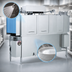Thumbnail image #4 for Jackson AJ-100CS Vision Series Steam-Heated Rack Conveyor Dishwasher with Adjustable Speed
