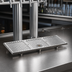 Thumbnail image #4 for Perlick 33-Inch Stainless Steel Surface-Mount Drip Tray with Glass Rinser for Brew Pipe Towers